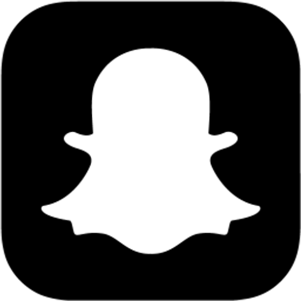 白色Snapchat幽靈標誌 壁紙 — 純黑色背景，沒有可見的元素或紋理。