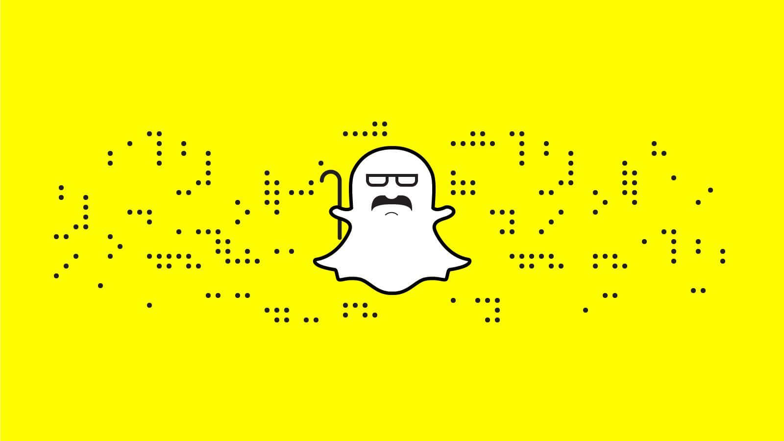 Snapchat - 戴眼鏡的白色幽靈 壁紙