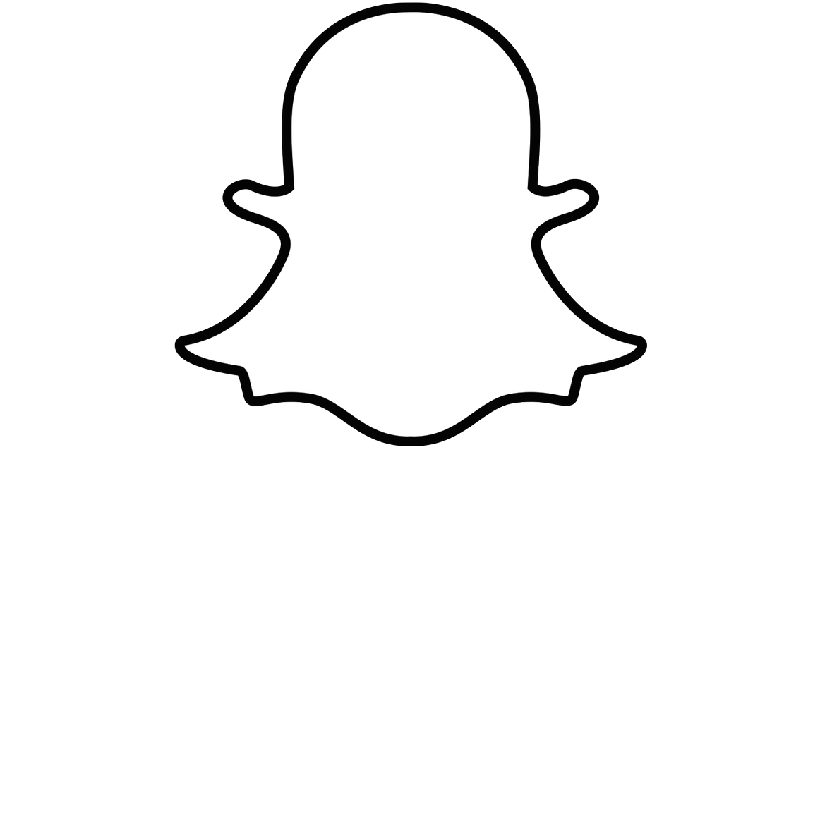白色Snapchat標誌與MashMeet活動 壁紙 — 純黑色背景上，白色Snapchat鬼魂標誌位於粗體白色文字MashMeet（由Mashable和DELMONDO呈獻）上方。
