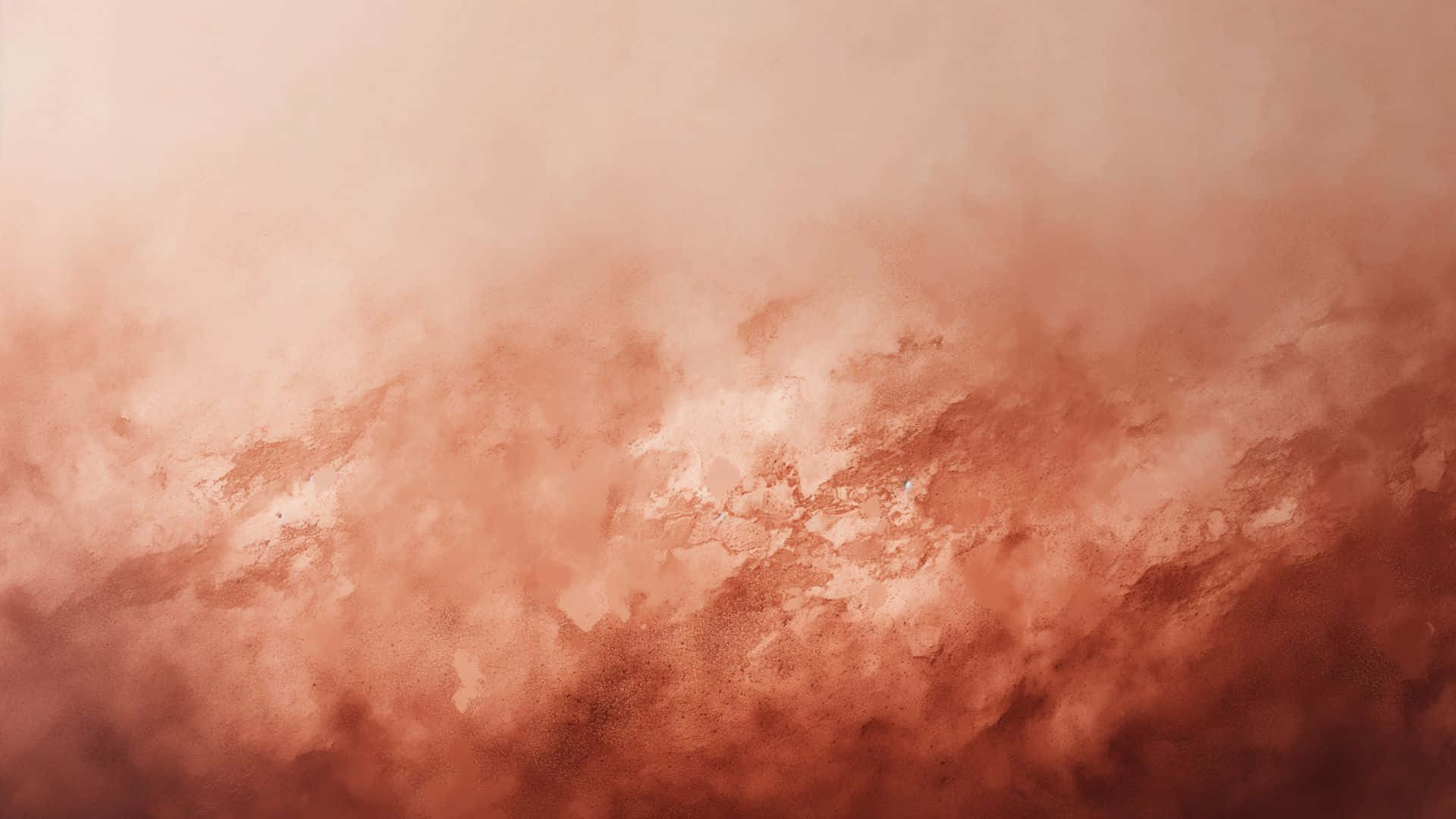  壁紙 — 柔和紋理抽象背景，採用溫暖蜜桃和陶土色調，帶有細膩的雲狀結構。