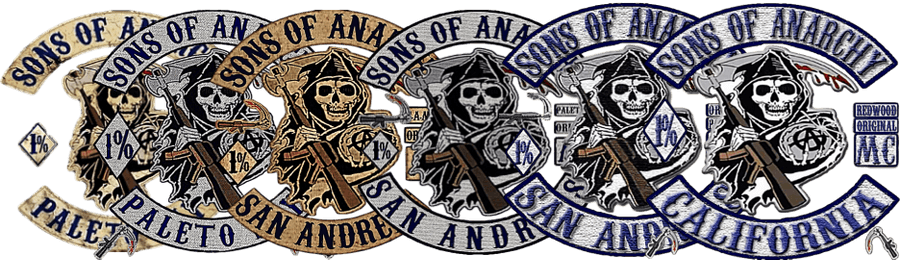 Sons of Anarchy 徽章橫幅 壁紙