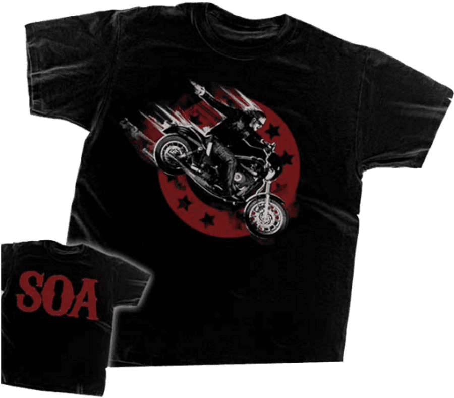 Sons of Anarchy 電單車T恤設計 壁紙
