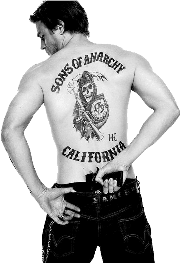 Sons of Anarchy 背部紋身 壁紙