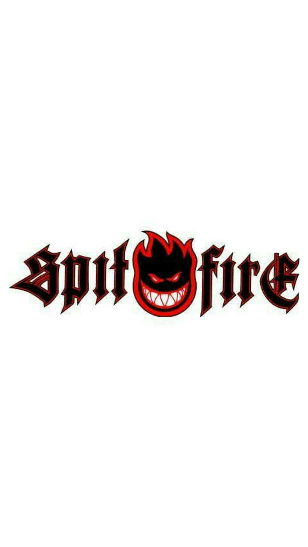 紅黑火焰骷髏頭設計的 Spitfire 標誌。