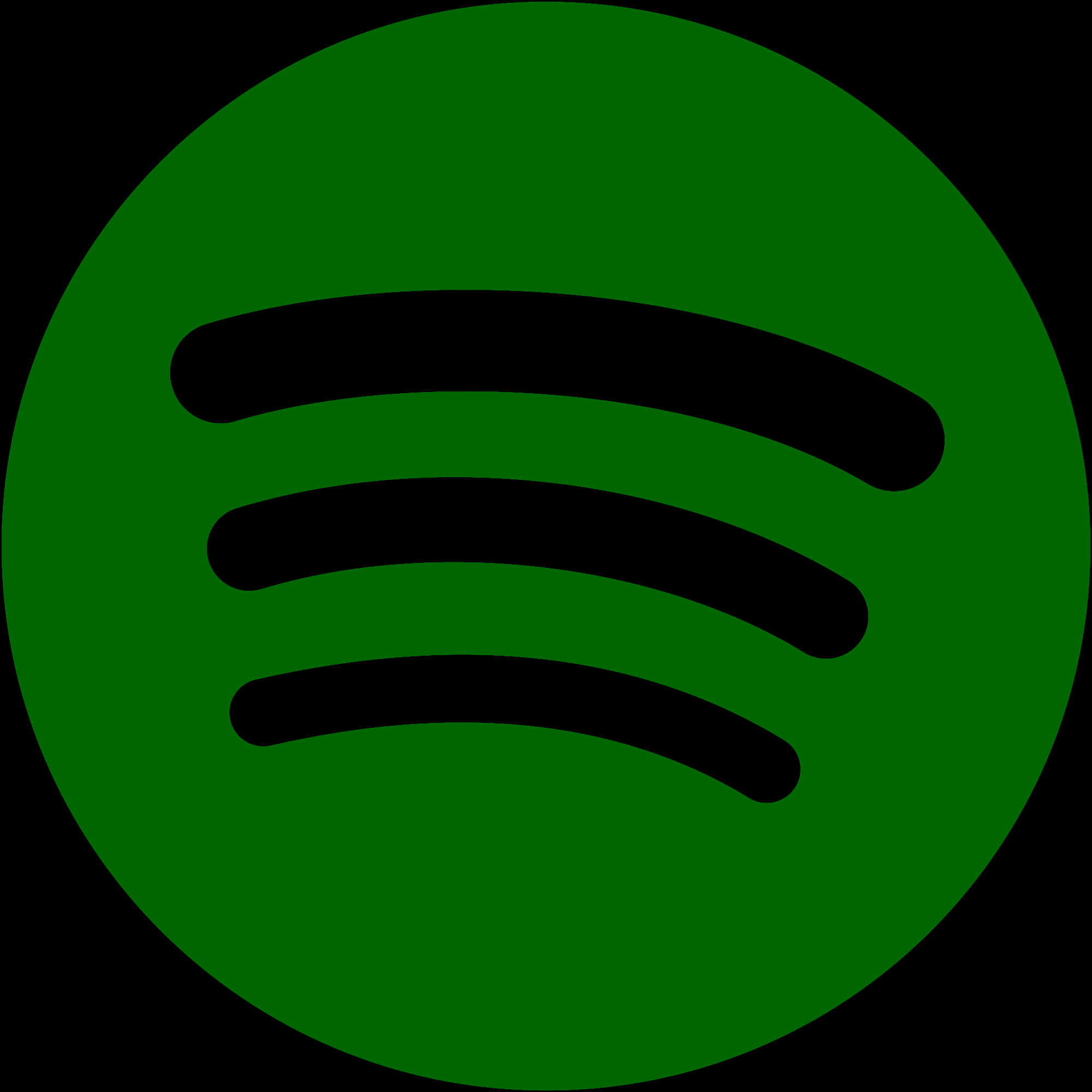 Spotify標誌綠色背景 壁紙