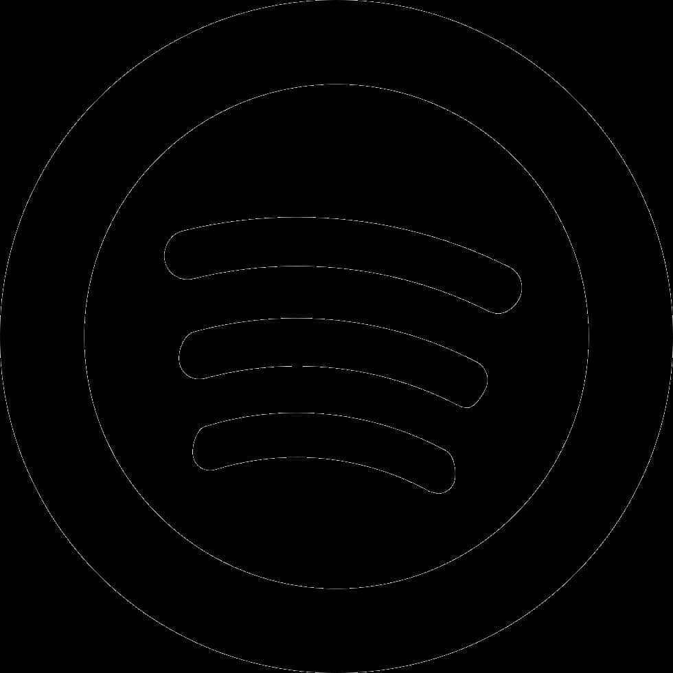 Spotify 標誌黑白版 壁紙