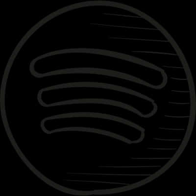 黑色背景上的Spotify標誌 壁紙