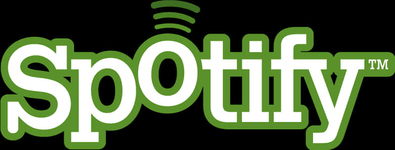 Spotify 標誌綠色與白色 壁紙