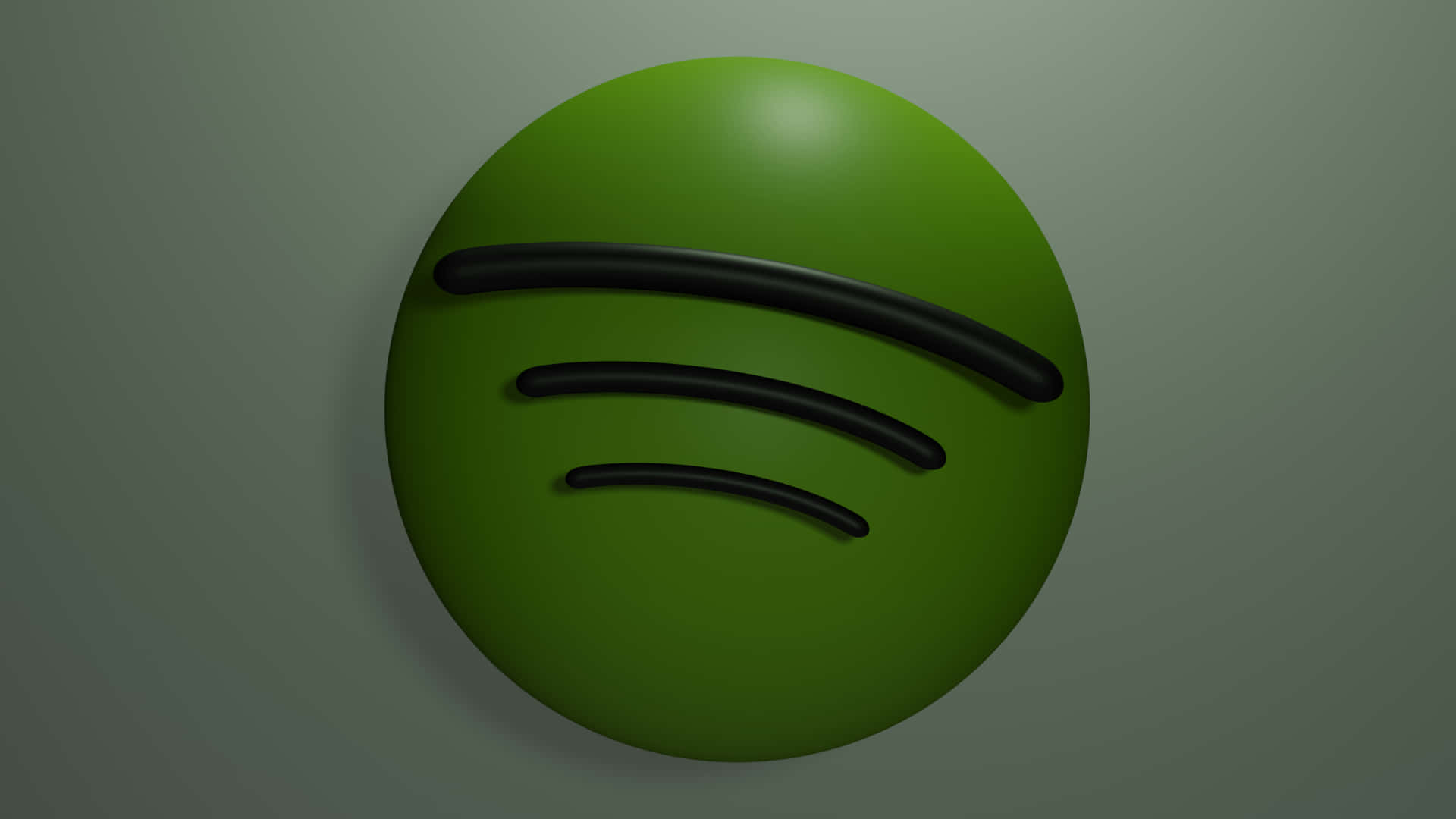 Spotify - 綠色圖示配上黑色條紋 壁紙