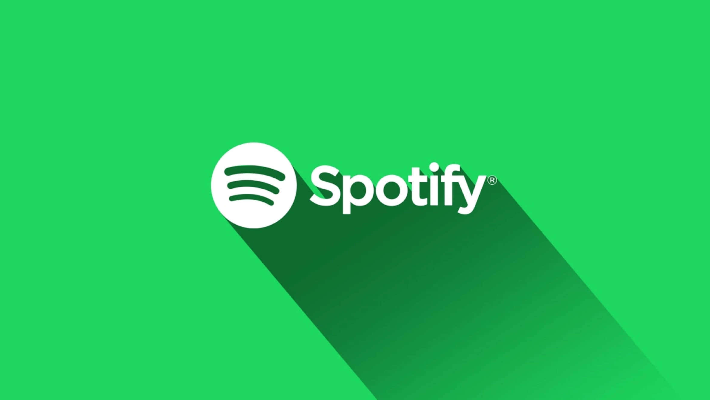 Spotify標誌在綠色背景上 壁紙