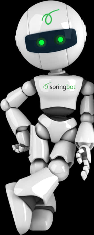 Springbot 白色機械人姿勢 壁紙