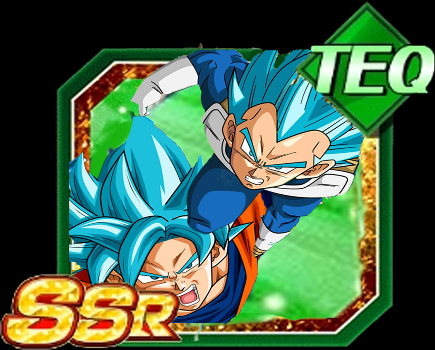 超級賽亞人藍比達 SSR TEQ 卡牌藝術 壁紙