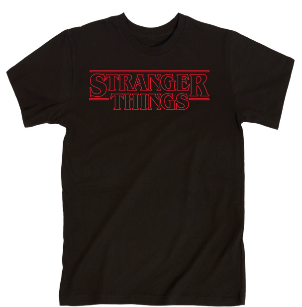Stranger Things 標誌黑色T恤 壁紙