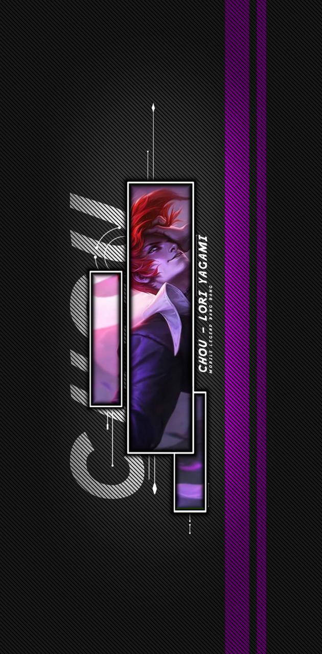 風格化數位肖像中的動畫角色 Chou Lort Yagami，紅髮造型。