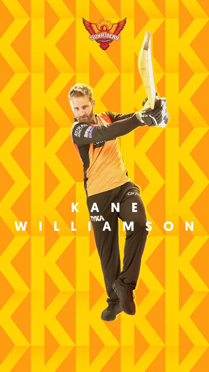 板球運動員Kane Williamson身穿球隊制服擺出動作姿勢。