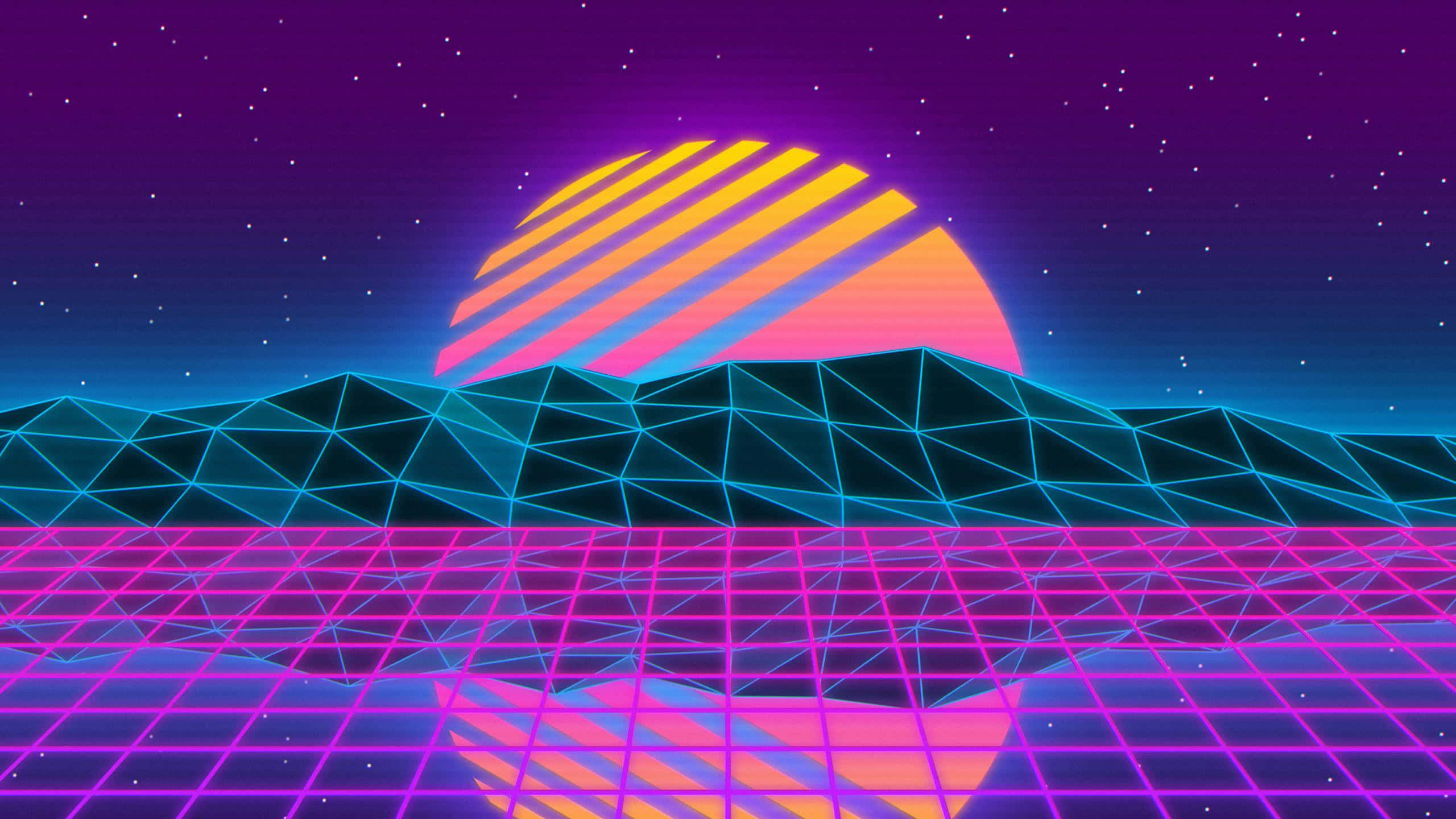 Synthwave 背景 壁紙
