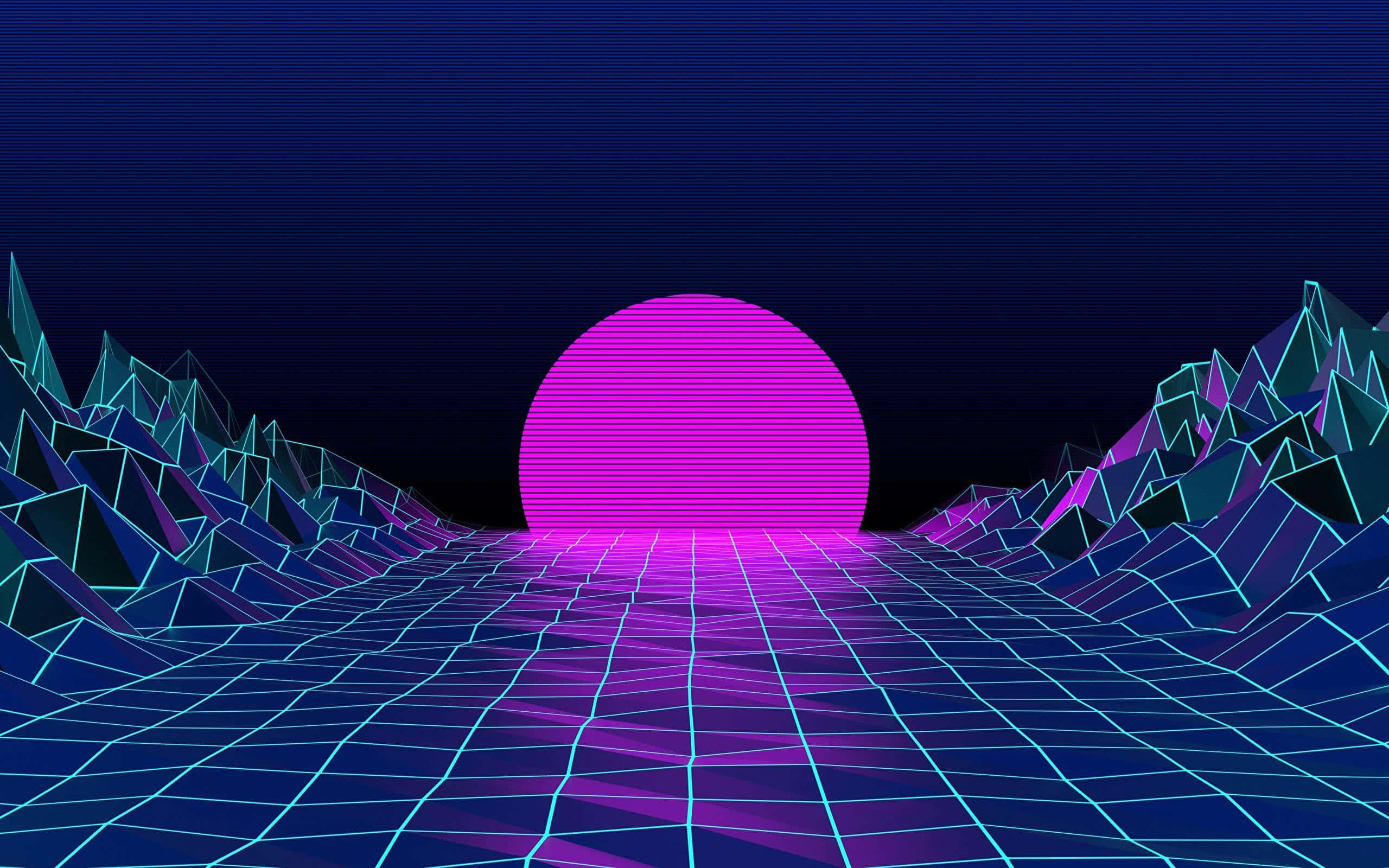 Synthwave 背景 壁紙