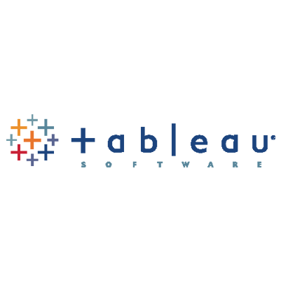Tableau Software Logo 壁紙 — Tableau Software 標誌，帶有彩色加號符號，背景為純白色。