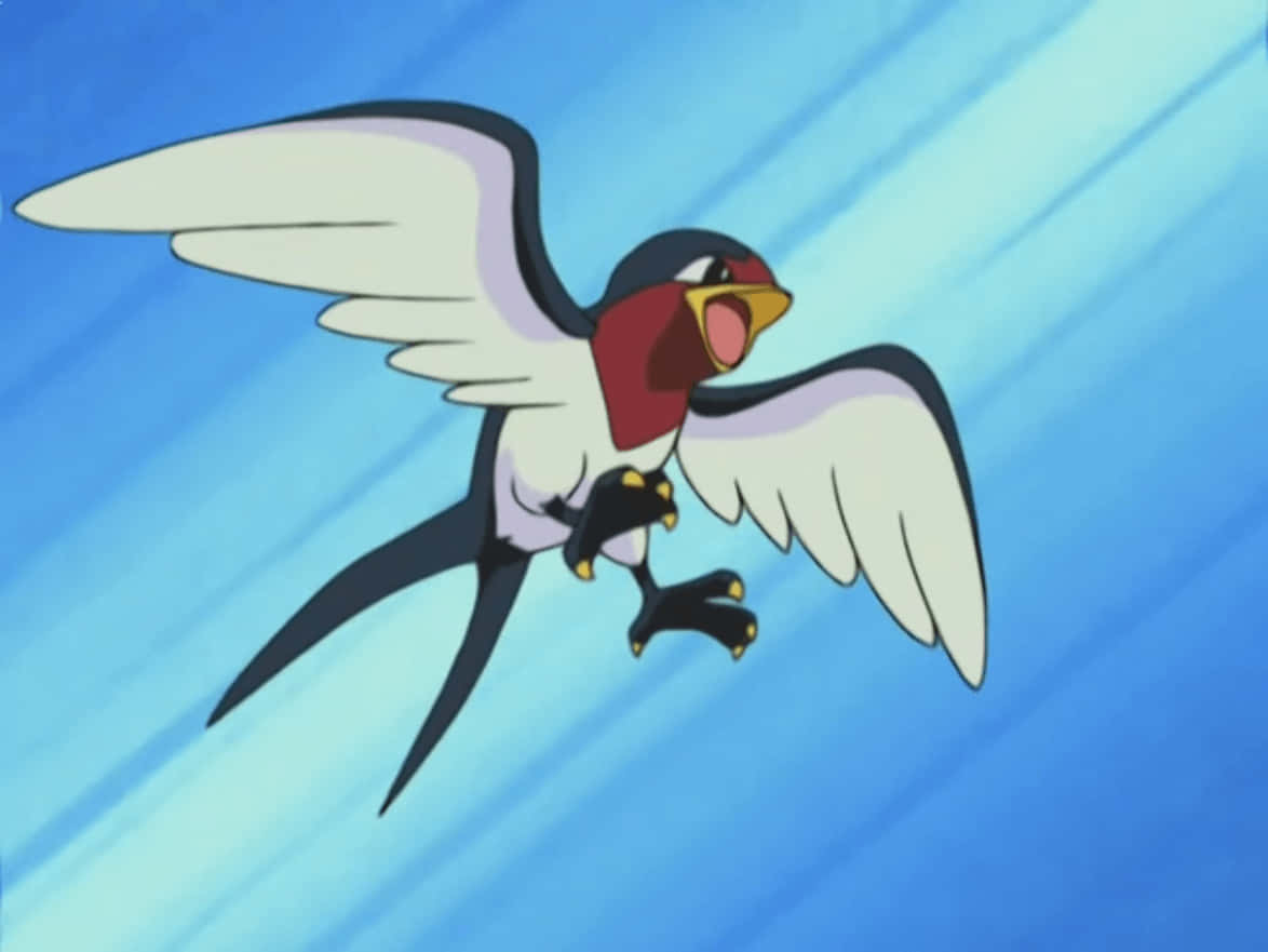 Taillow 藍色背景飛行 壁紙