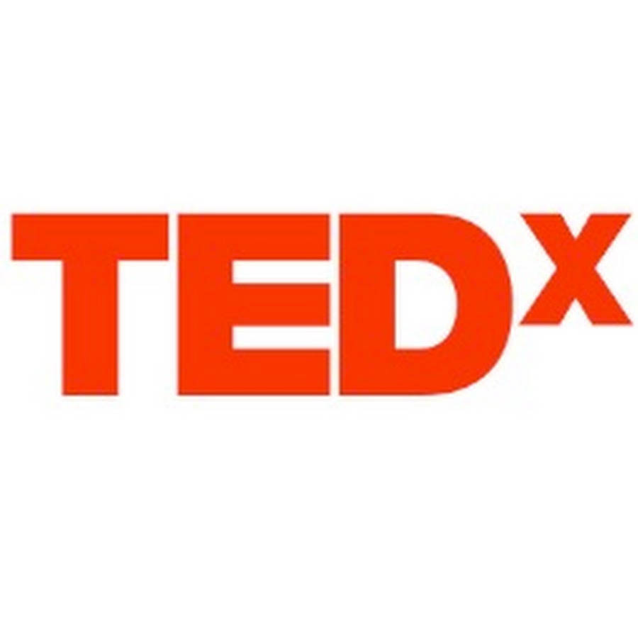白色背景上的橙色TEDx標誌