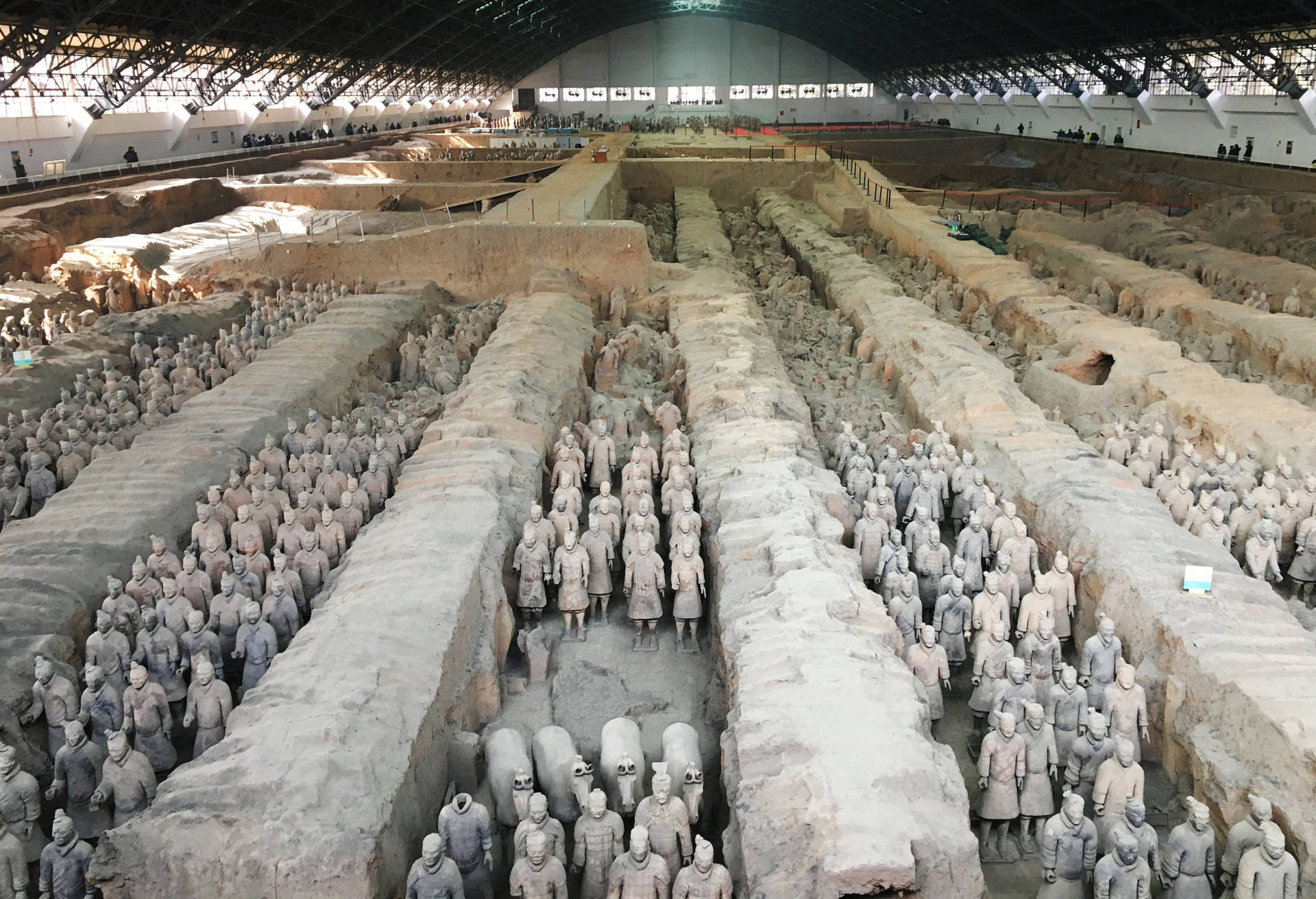 中國秦始皇陵兵馬俑壁紙