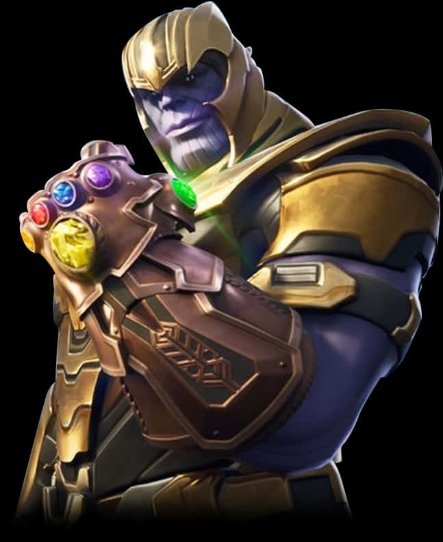 Thanos 配戴無限手套 壁紙