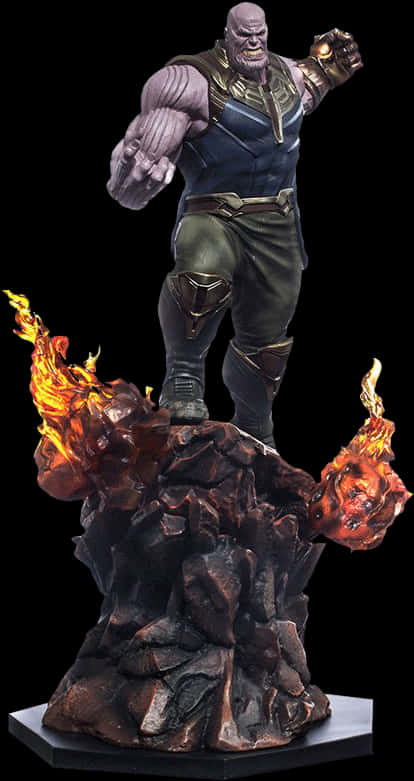 Thanos 雕像煉獄底座 壁紙