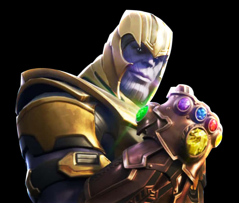 Thanos 戴上無限手套 壁紙
