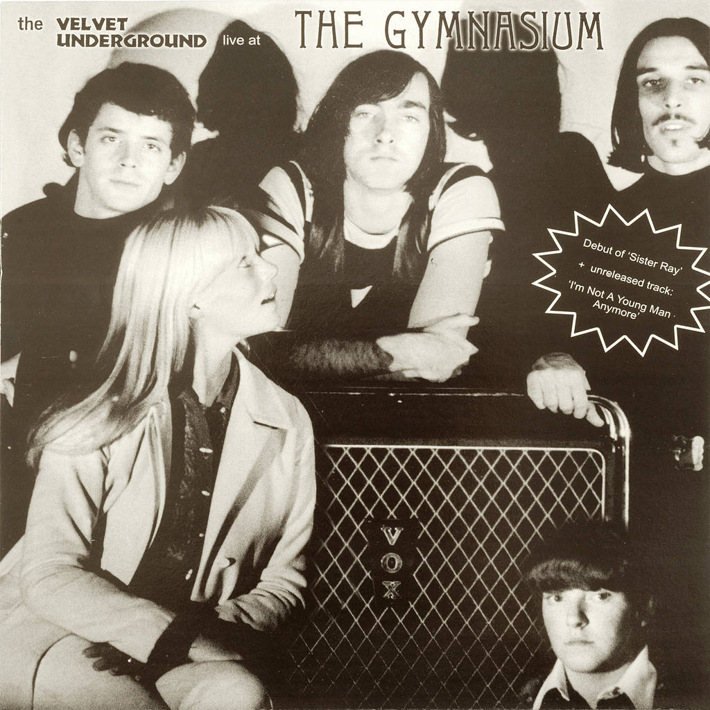 The Velvet Underground 樂隊照片，在他們的專輯封面上帶有 Vox 擴音器。