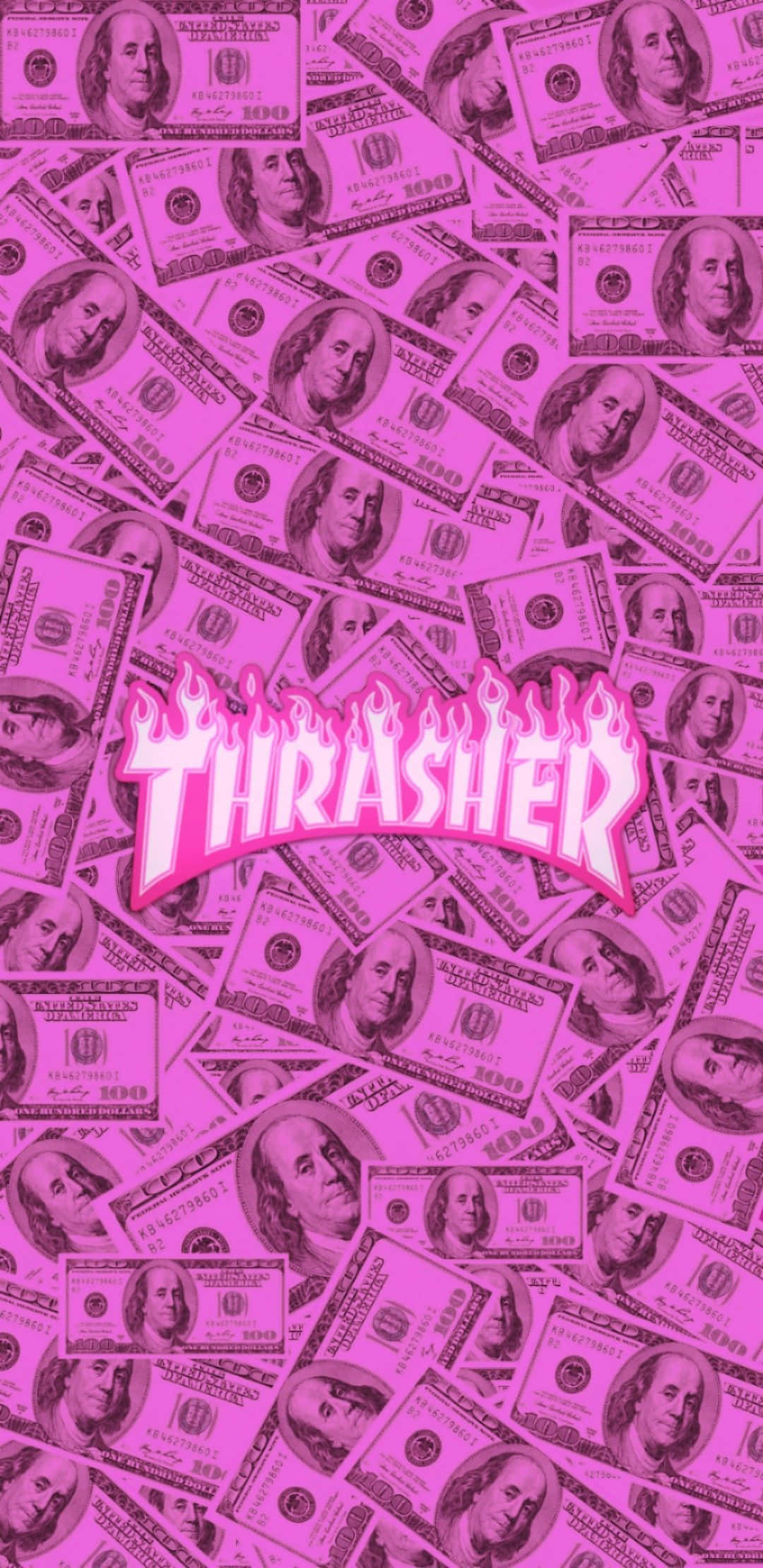 Thrasher - 粉紅金錢封面藝術 壁紙