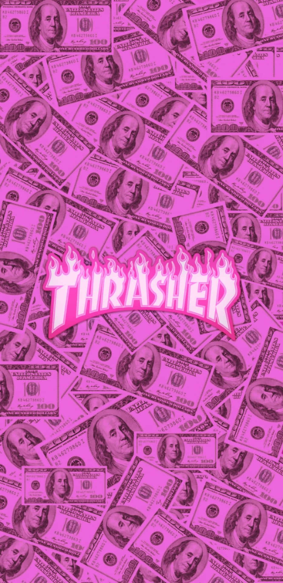 Thrasher - 粉紅金錢封面藝術 壁紙
