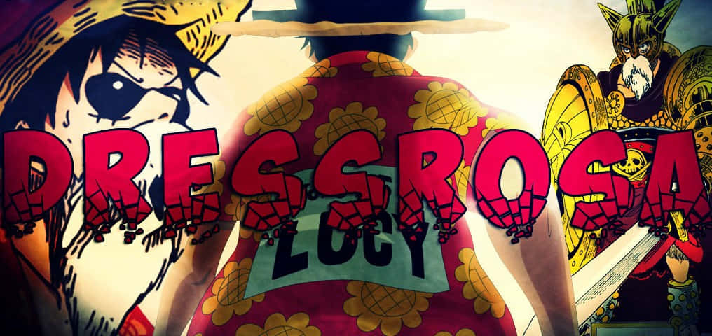 三個動漫角色，胸前有「DRESSROSA」文字。