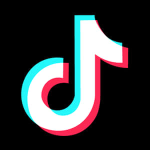 Tik Tok 標誌黑色背景 壁紙