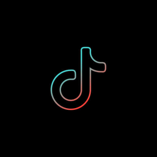 Tik Tok 標誌漸變背景 壁紙