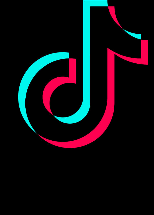 Tik Tok 標誌黑色背景 壁紙