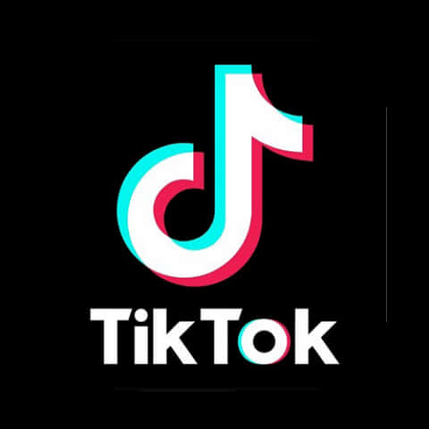 Tik Tok 標誌黑色背景 壁紙