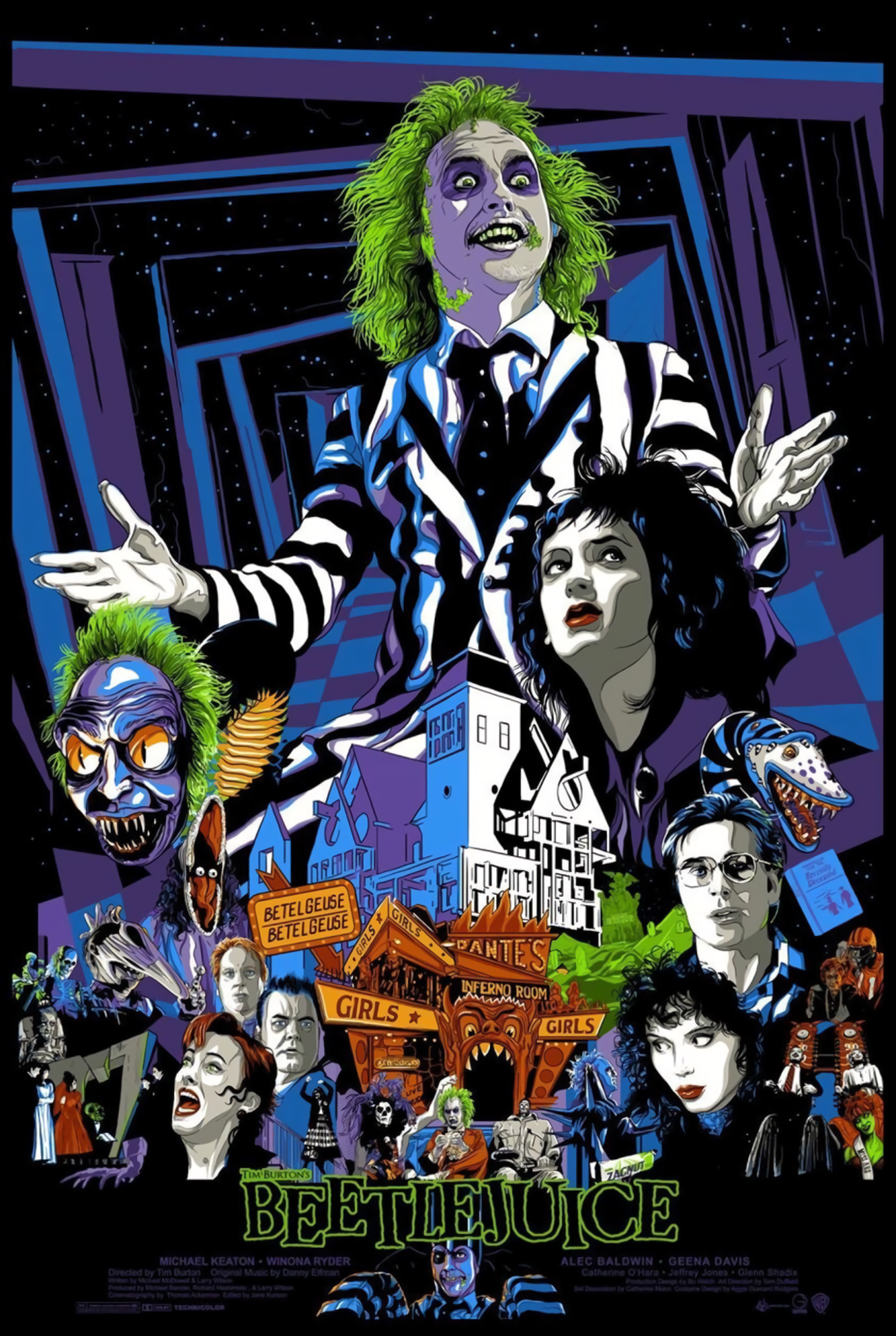 Tim Burton《嘩鬼家族》-「表演時間到了！」 壁紙