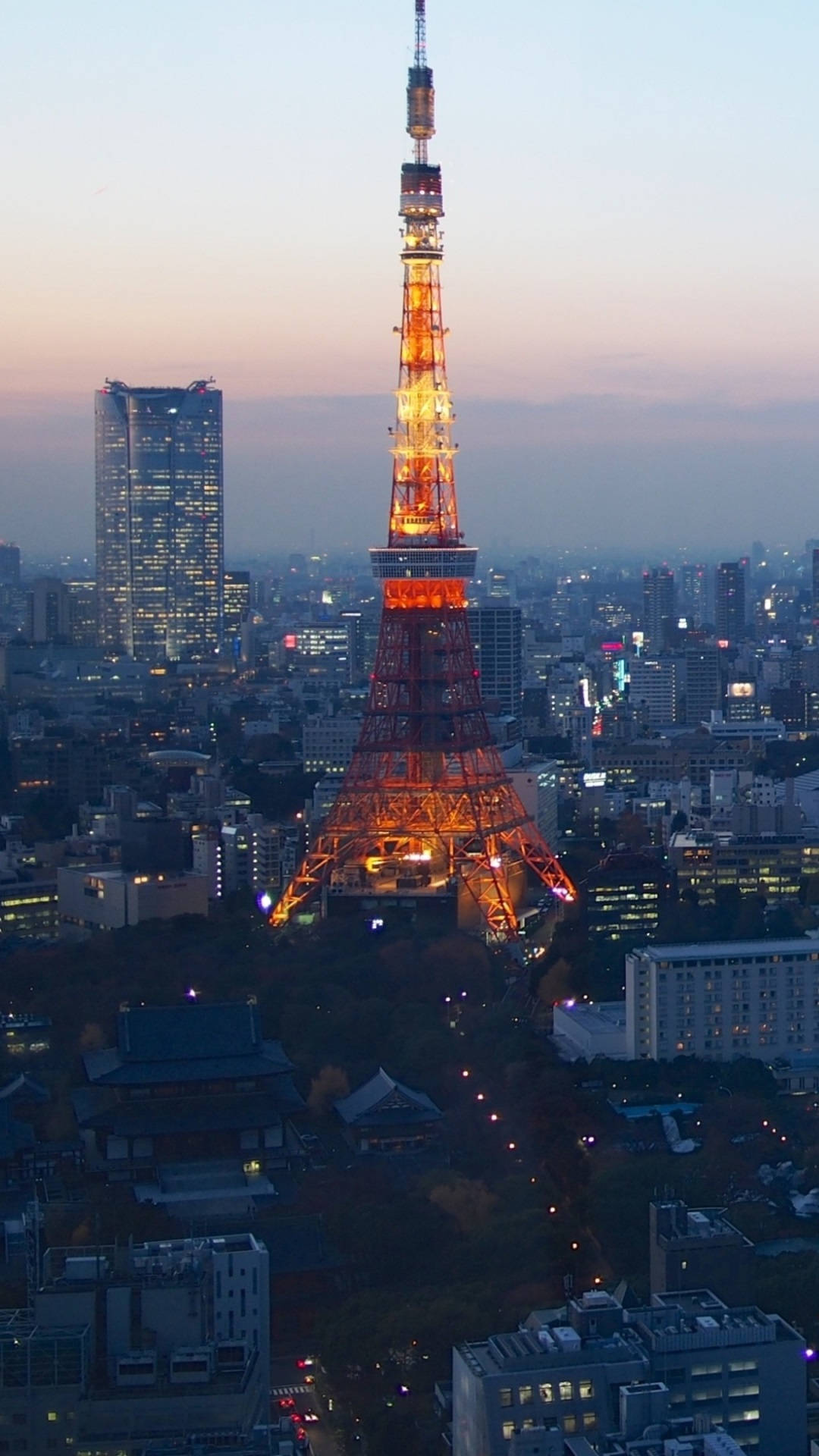 東京鐵塔夜景頂部 iPhone 高畫質壁紙