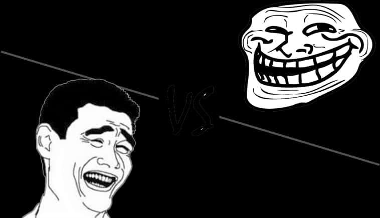 Troll Face 對戰 姚明 搞笑圖文 壁紙