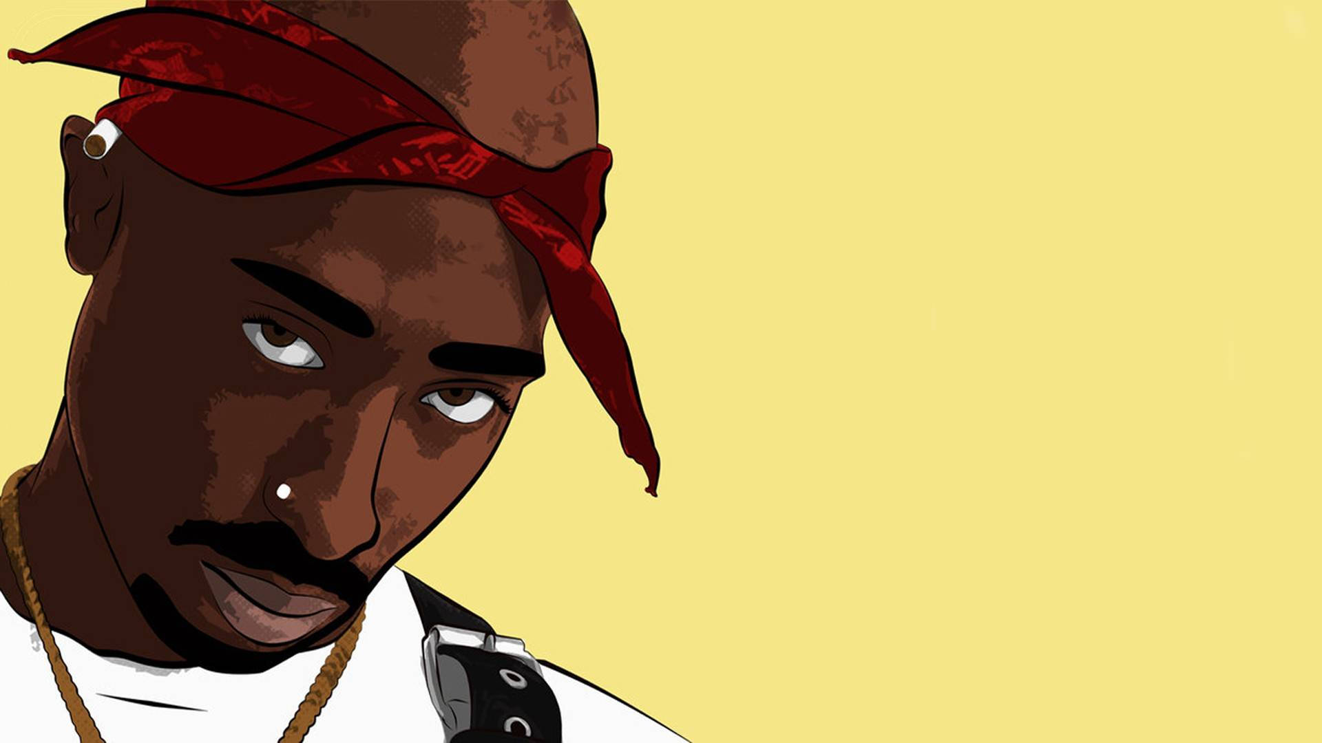 Tupac 型格藝術說唱電腦 壁紙