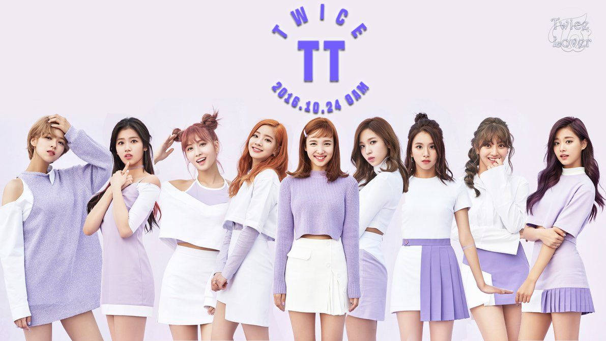 TWICE 薰衣草色服裝壁紙