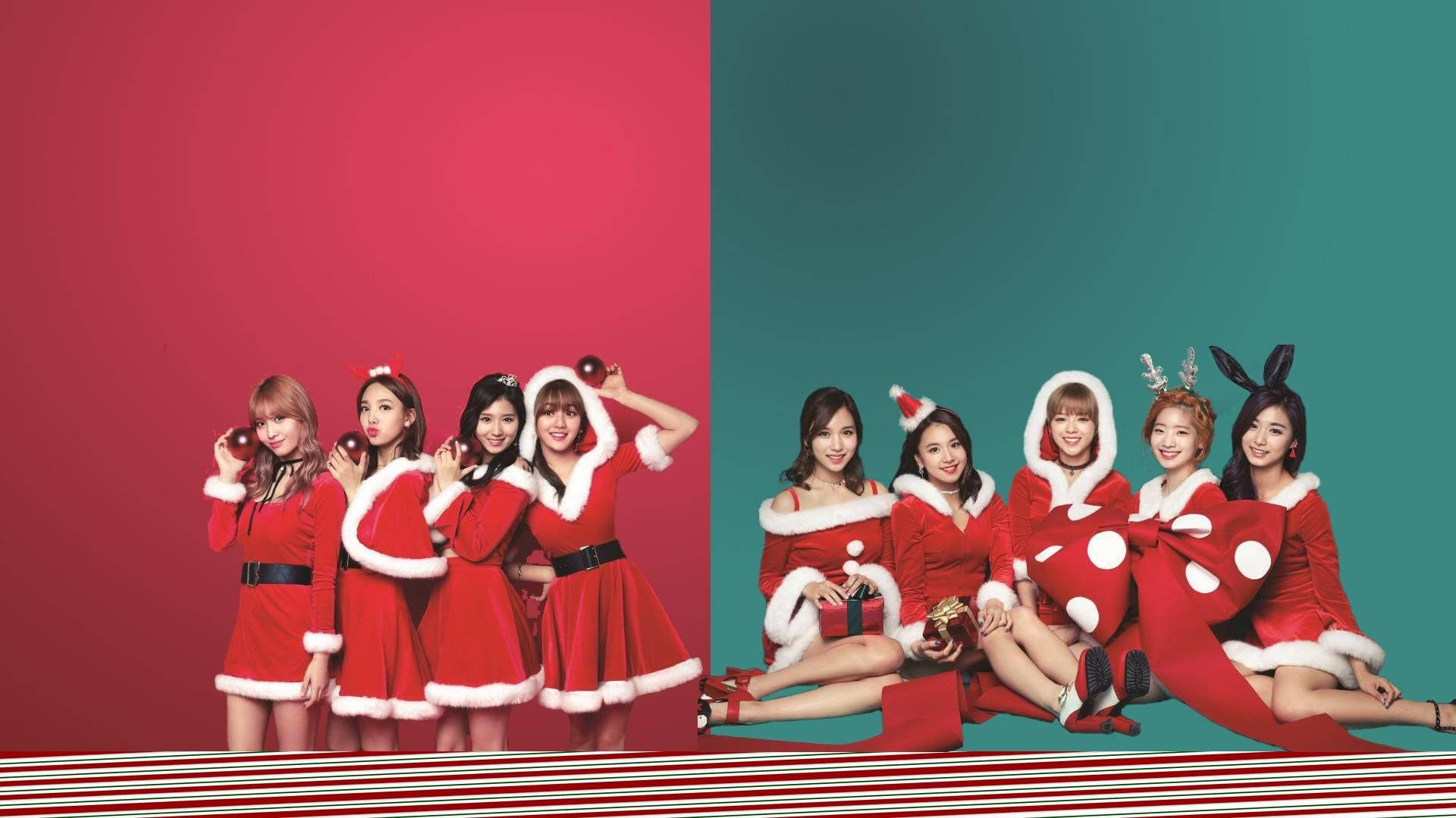 TWICE 聖誕老人服裝造型