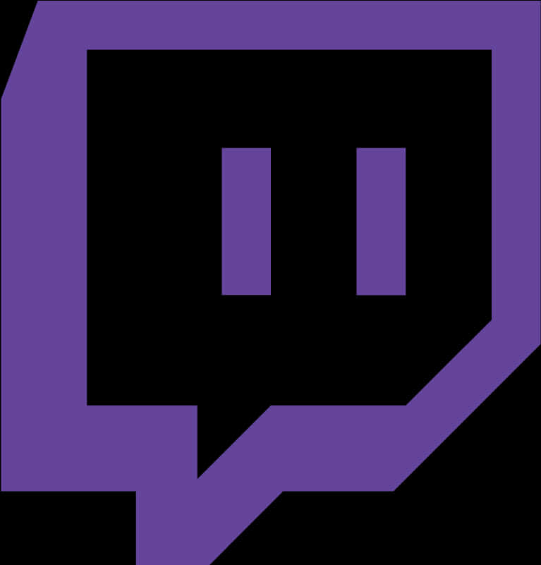 Twitch 標誌紫色故障效果 壁紙