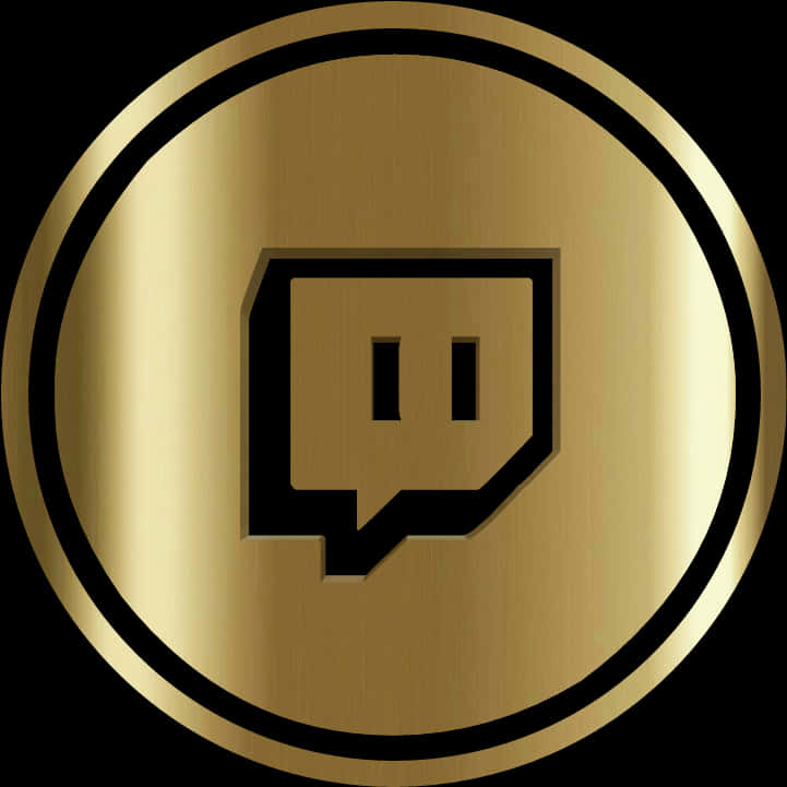 金色 Twitch 標誌 壁紙