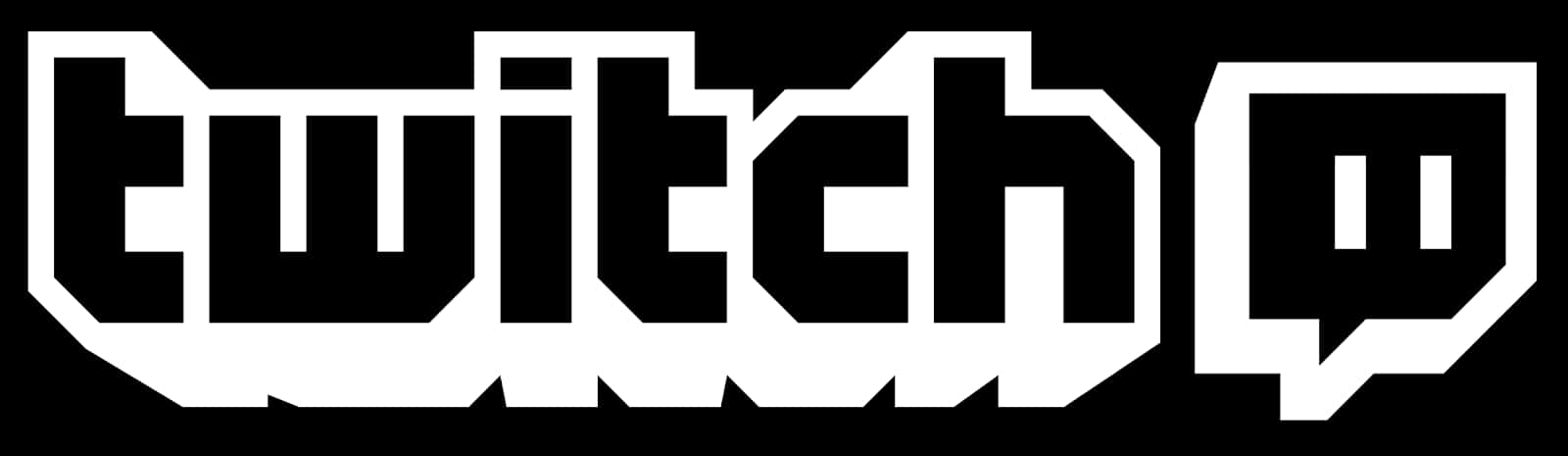 Twitch 標誌黑白版 壁紙