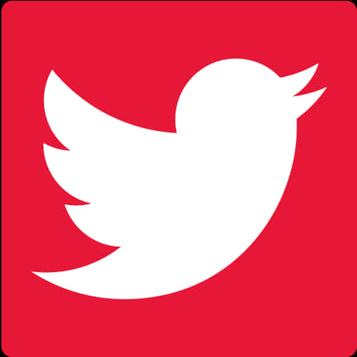 Twitter 標誌紅底 壁紙