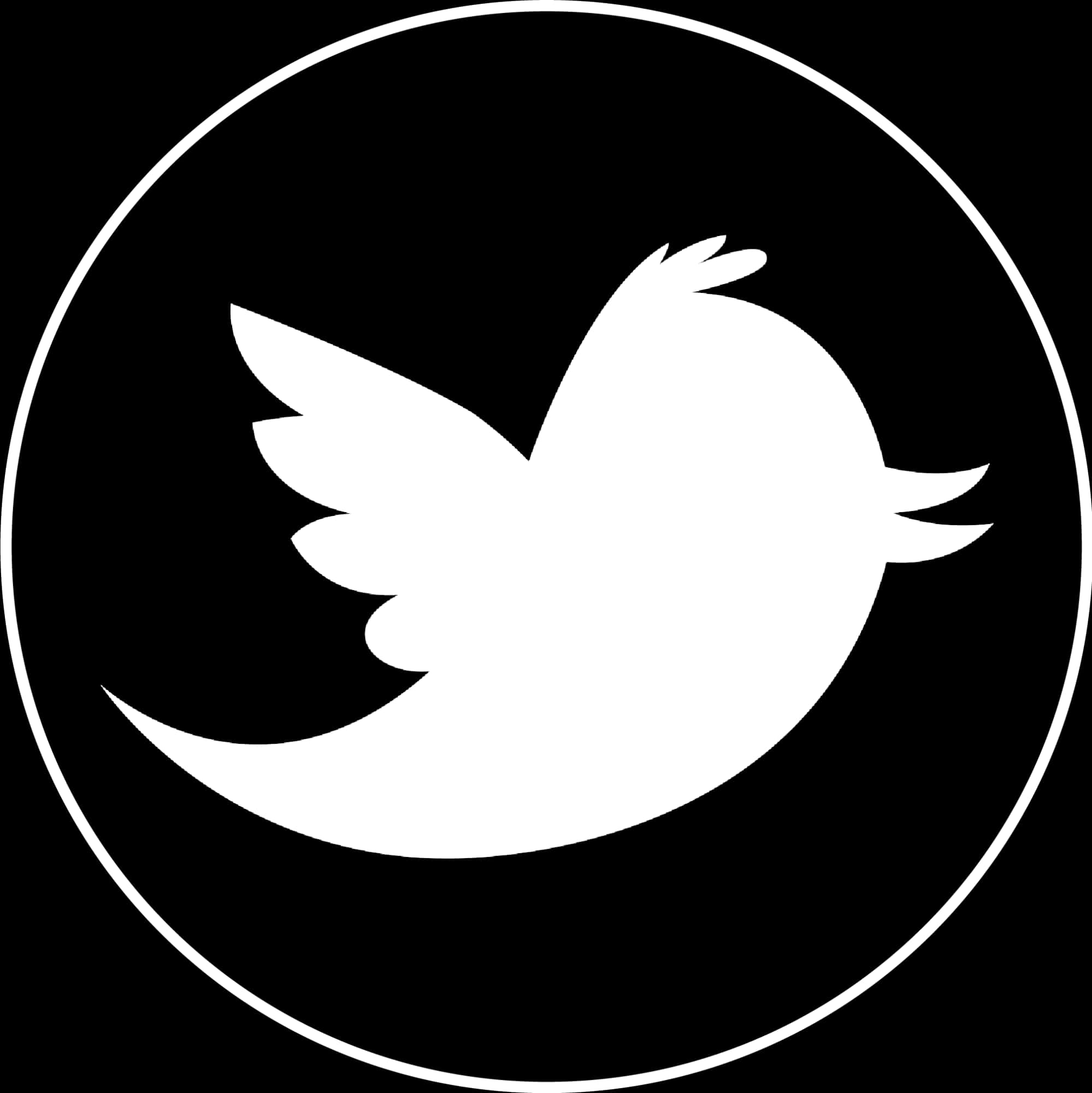 Twitter 標誌黑白版 壁紙