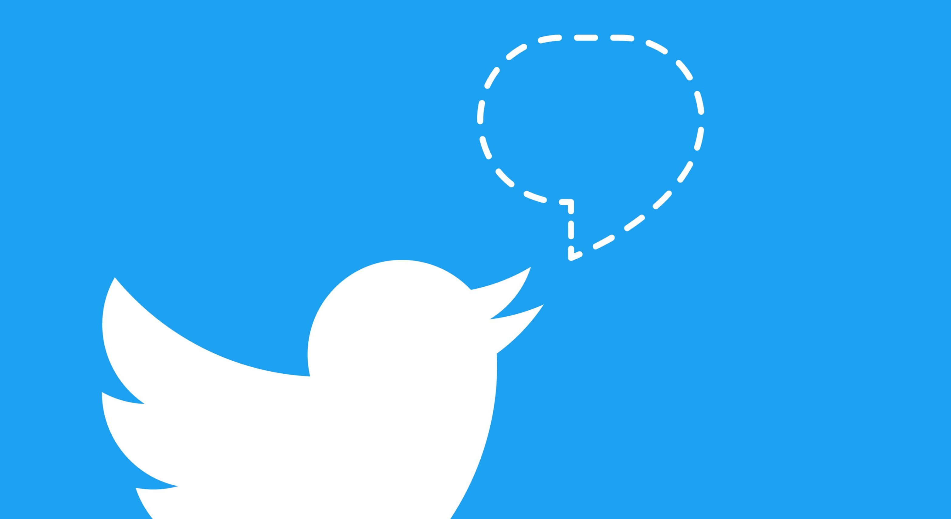 Twitter 標誌配對話氣泡 壁紙
