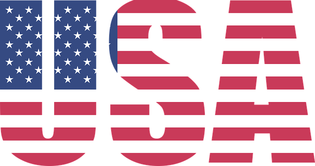 美國國旗 U S A 字母 壁紙