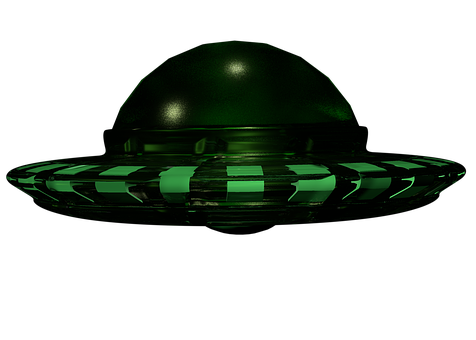 神秘綠色UFO 壁紙